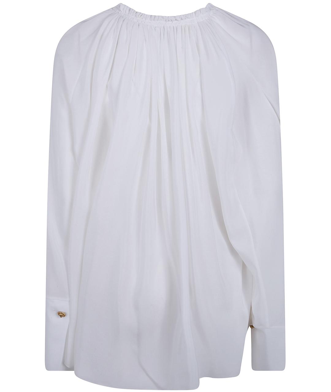 BALMAIN Белая креповая блузы, фото 2