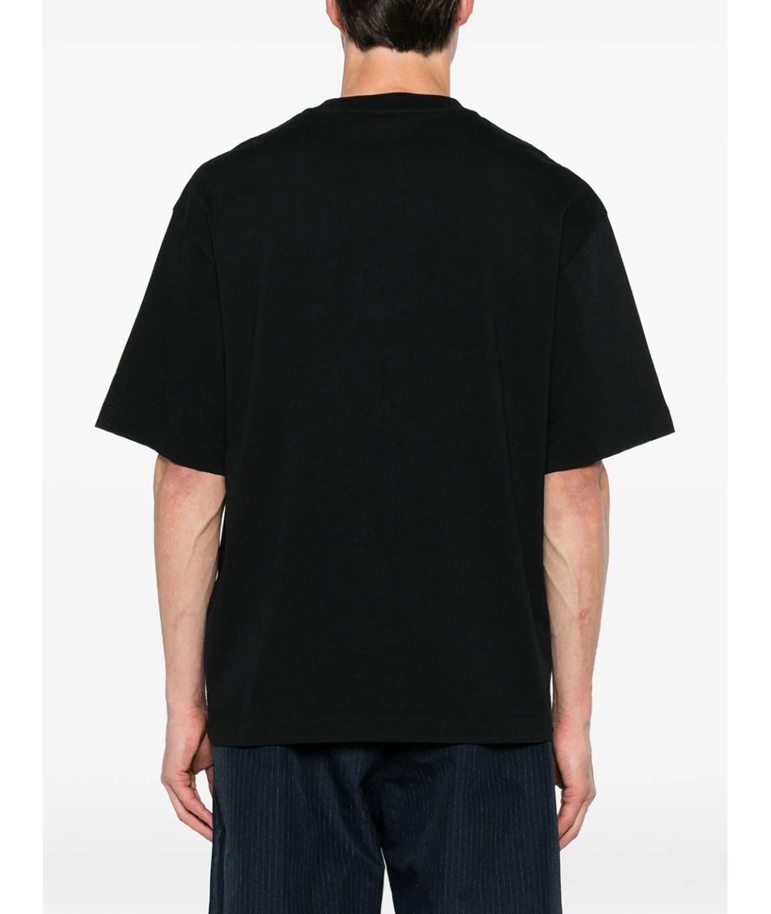 OFF-WHITE Черная хлопковая футболка, фото 3