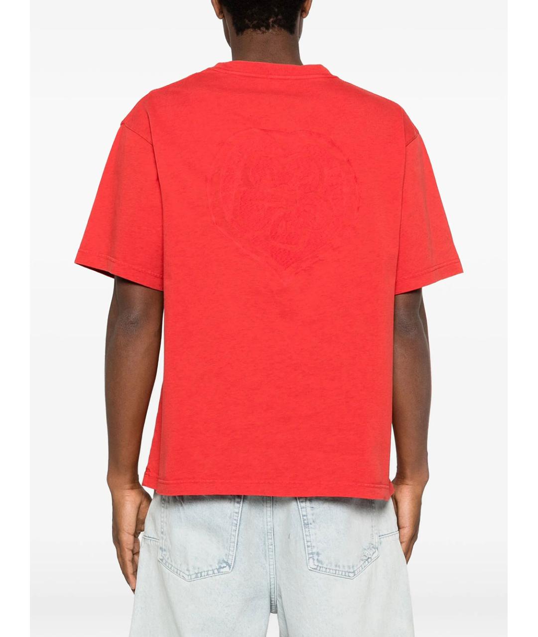 KENZO Красная хлопковая футболка, фото 4