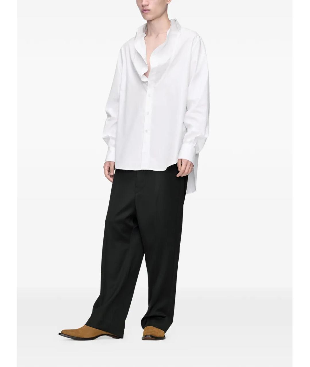 MAISON MARGIELA Белая хлопковая кэжуал рубашка, фото 2