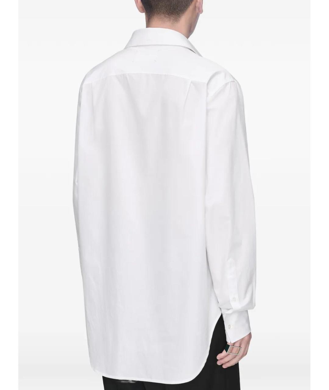 MAISON MARGIELA Белая хлопковая кэжуал рубашка, фото 4