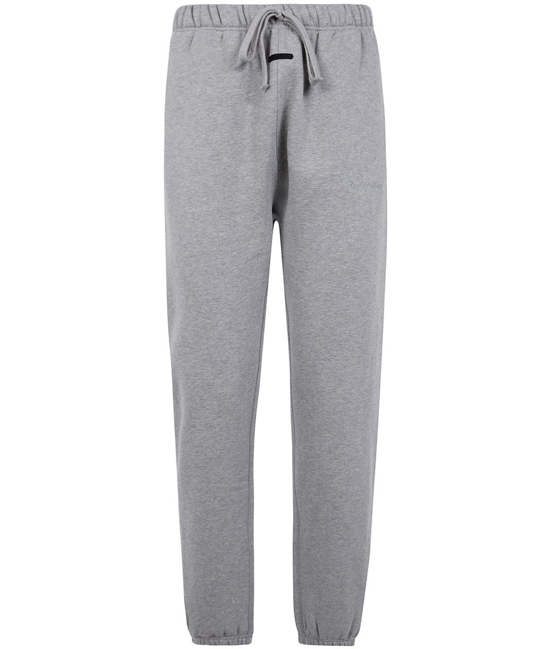 FEAR OF GOD ESSENTIALS Серые прямые брюки, фото 1
