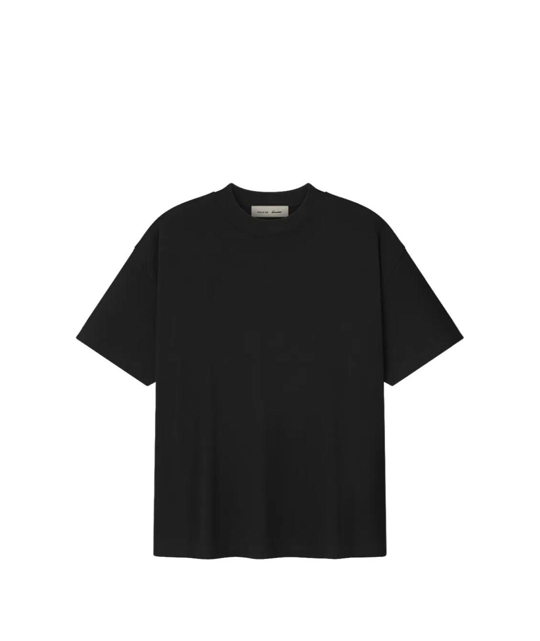 FEAR OF GOD ESSENTIALS Черная хлопковая футболка, фото 1