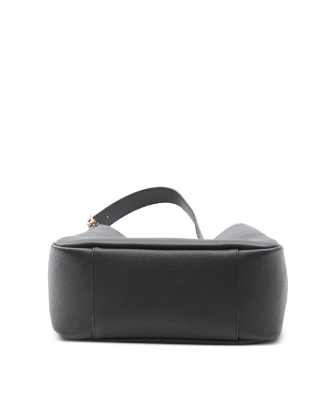 SAINT LAURENT Черная кожаная сумка через плечо, фото 3