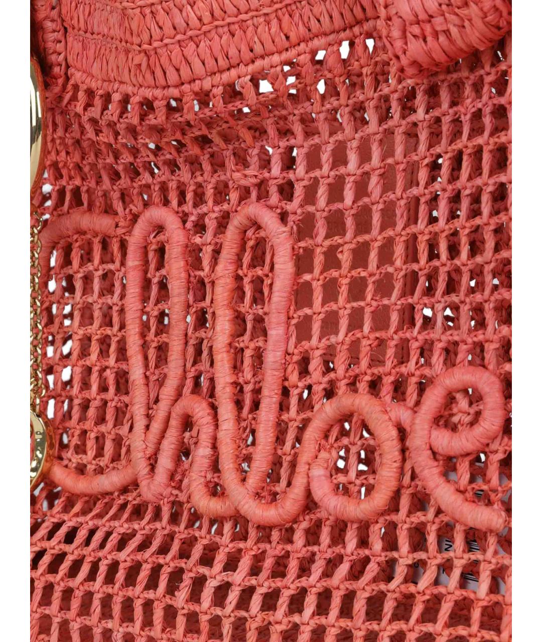 CHLOE Коралловая пелетеная сумка через плечо, фото 5
