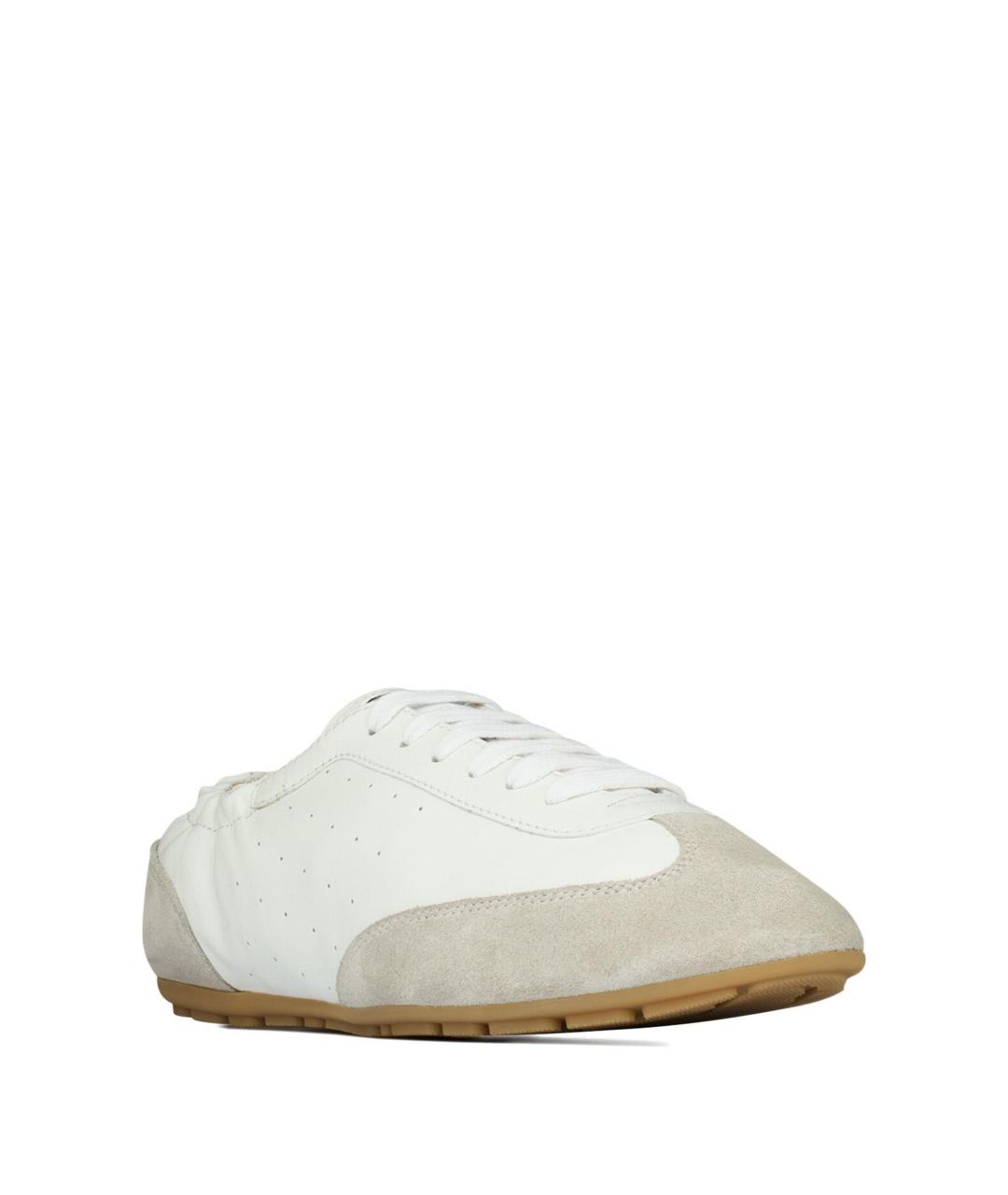 SAINT LAURENT Белые кожаные кроссовки, фото 3