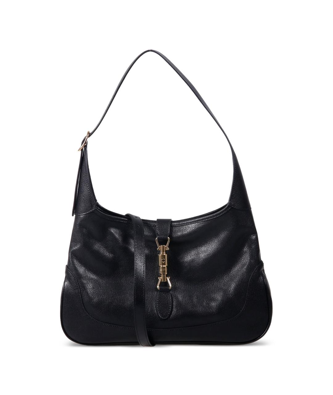 GUCCI Черная кожаная сумка через плечо, фото 1