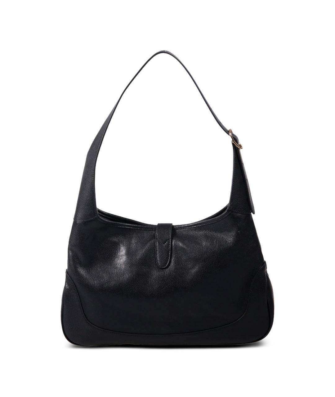 GUCCI Черная кожаная сумка через плечо, фото 4