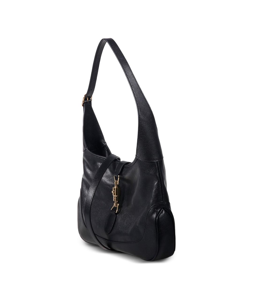 GUCCI Черная кожаная сумка через плечо, фото 2