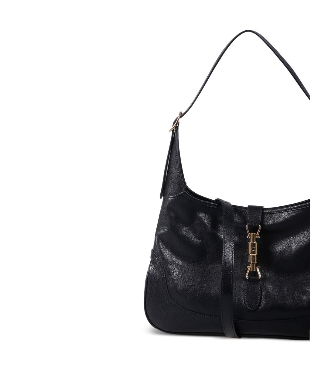 GUCCI Черная кожаная сумка через плечо, фото 3