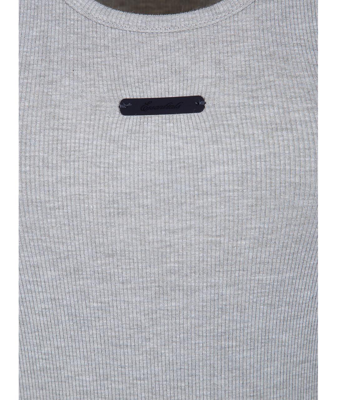 FEAR OF GOD ESSENTIALS Серое хлопковое повседневное платье, фото 3