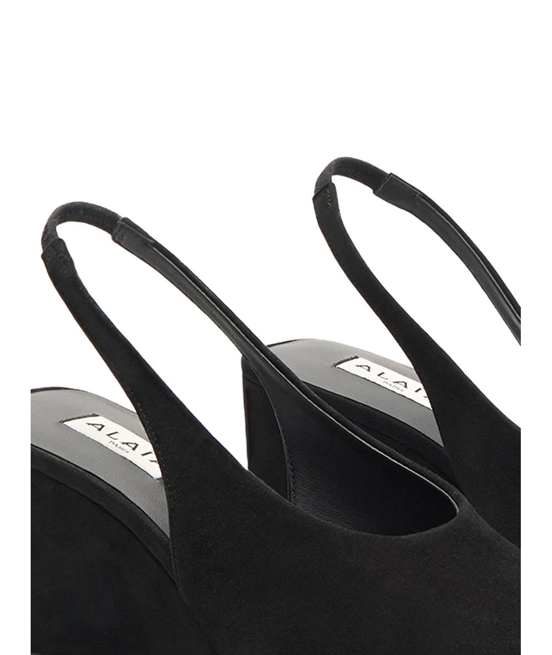 ALAIA Черные кожаные туфли, фото 4