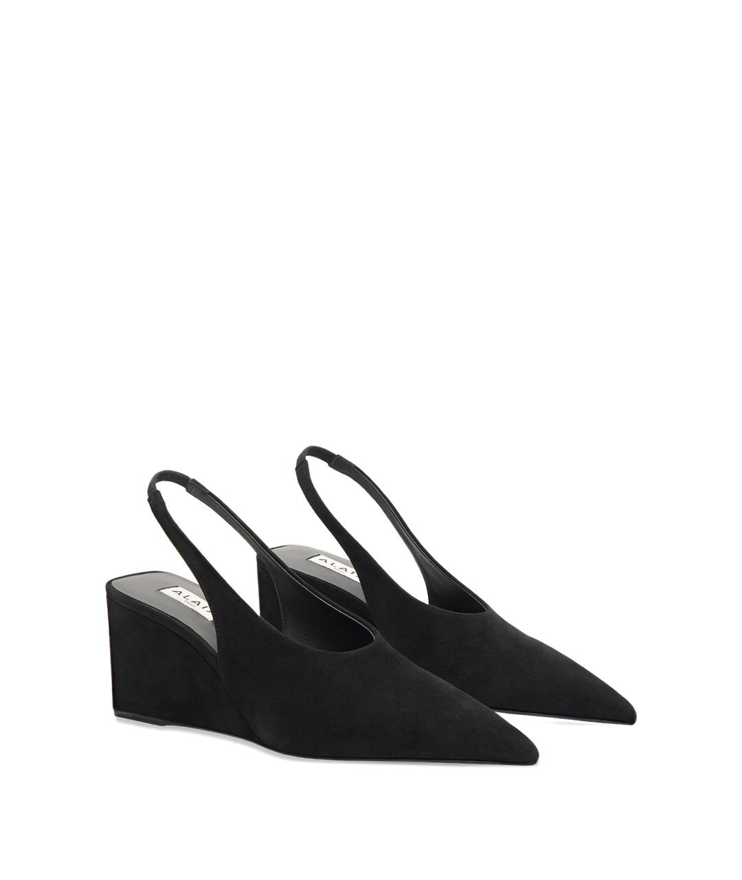 ALAIA Черные кожаные туфли, фото 1