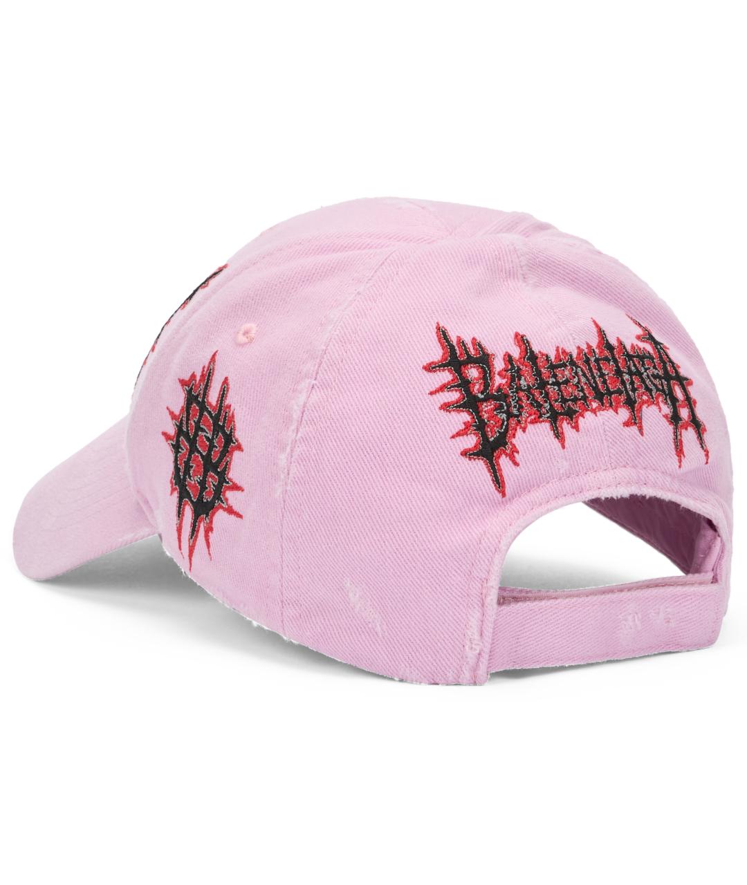 BALENCIAGA Розовая хлопковая кепка, фото 3