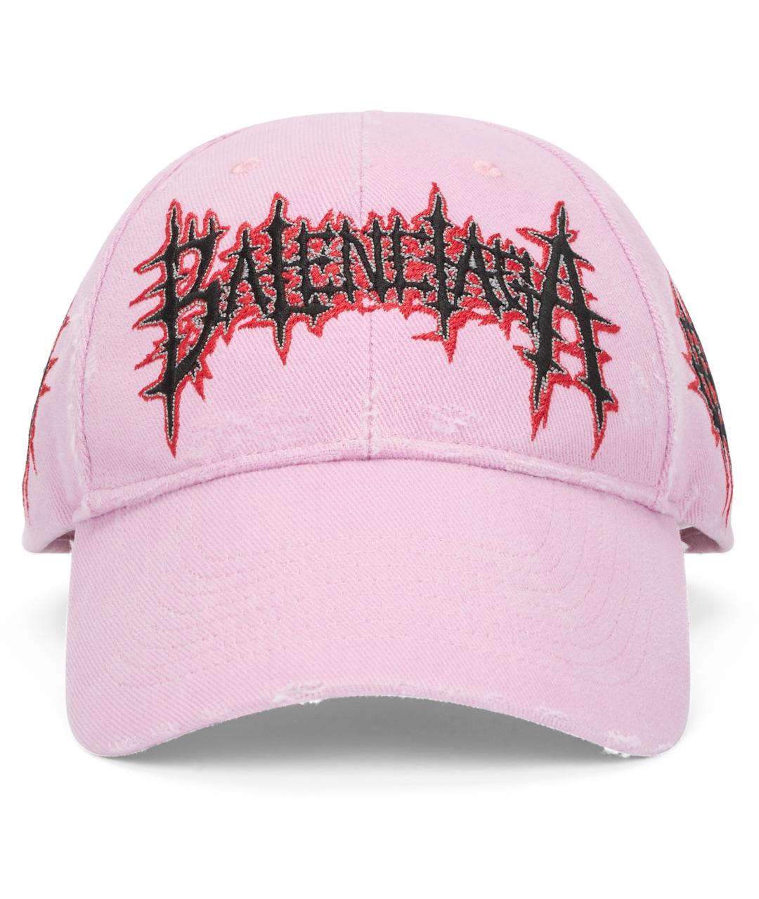 BALENCIAGA Розовая хлопковая кепка, фото 2