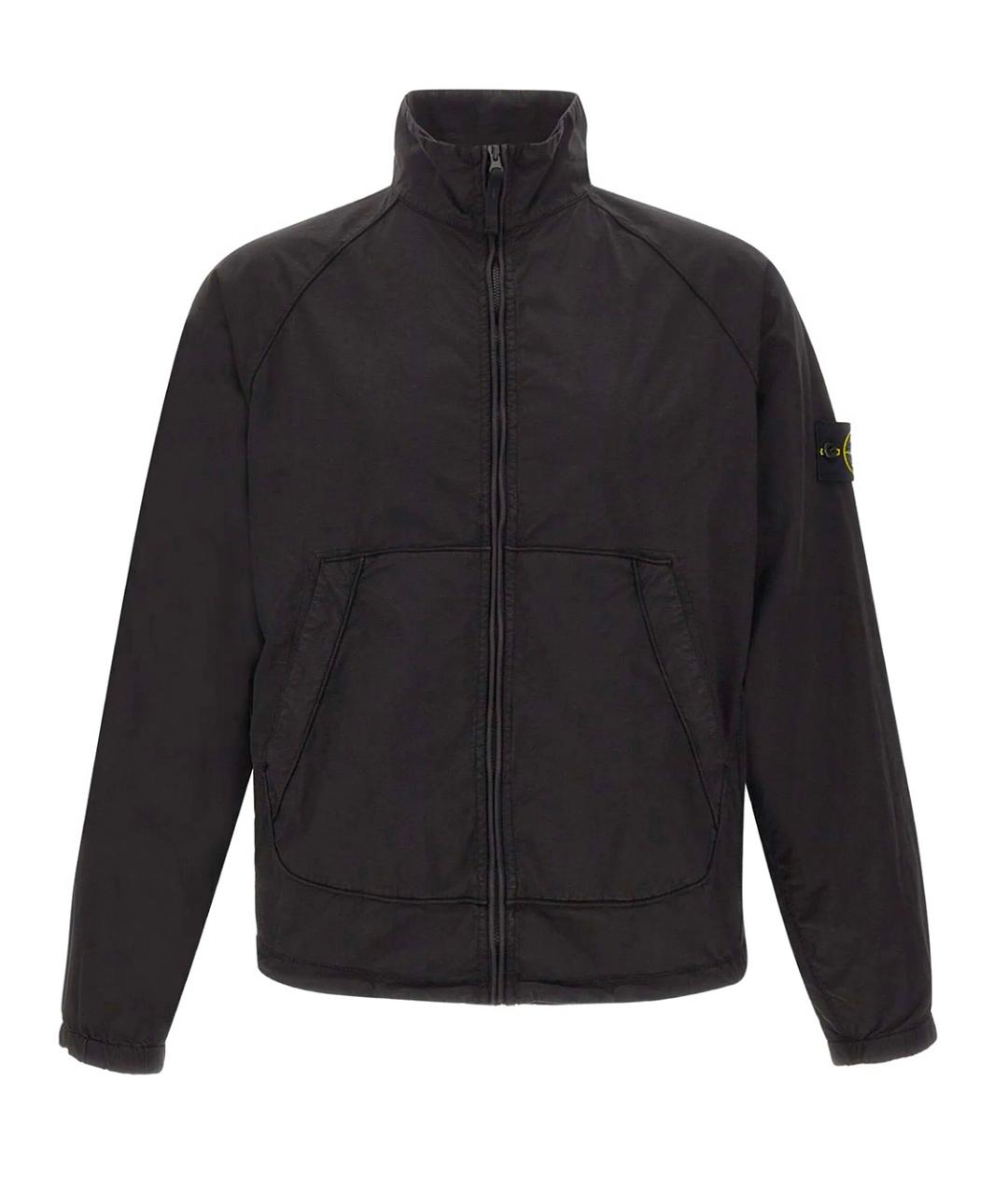 STONE ISLAND Черная хлопковая куртка, фото 1