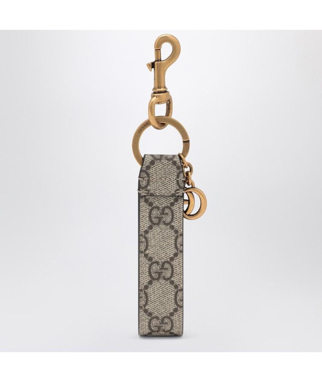 GUCCI Коричневый брелок, фото 2
