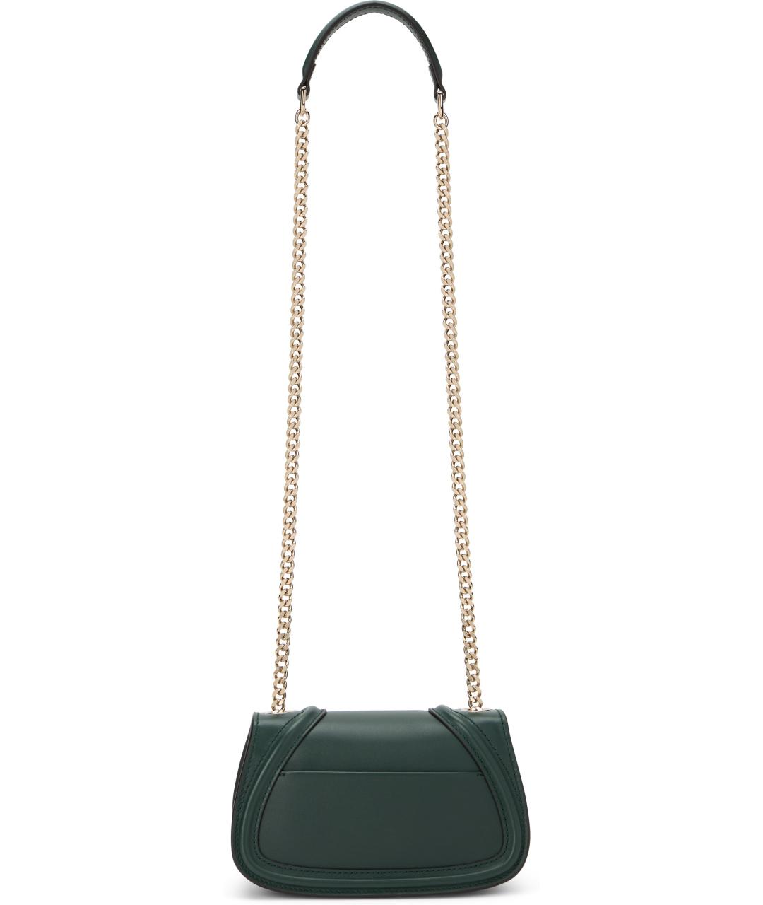 GUCCI Зеленая кожаная сумка через плечо, фото 4