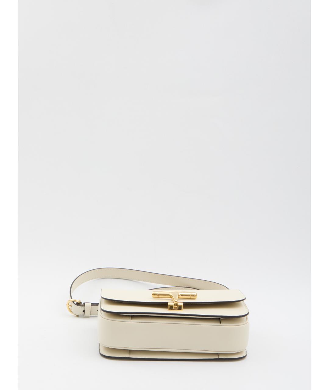 GUCCI Белая кожаная сумка через плечо, фото 4