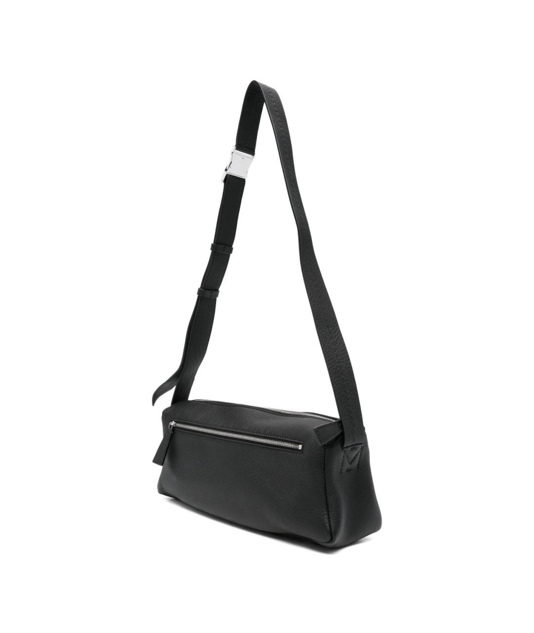 MAX MARA Черная кожаная сумка через плечо, фото 5