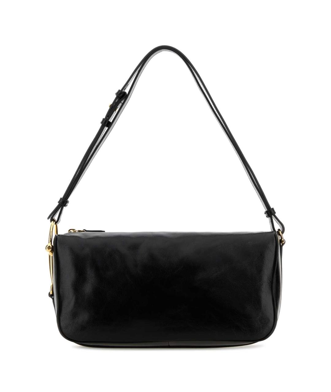 GUCCI Черная кожаная сумка через плечо, фото 1