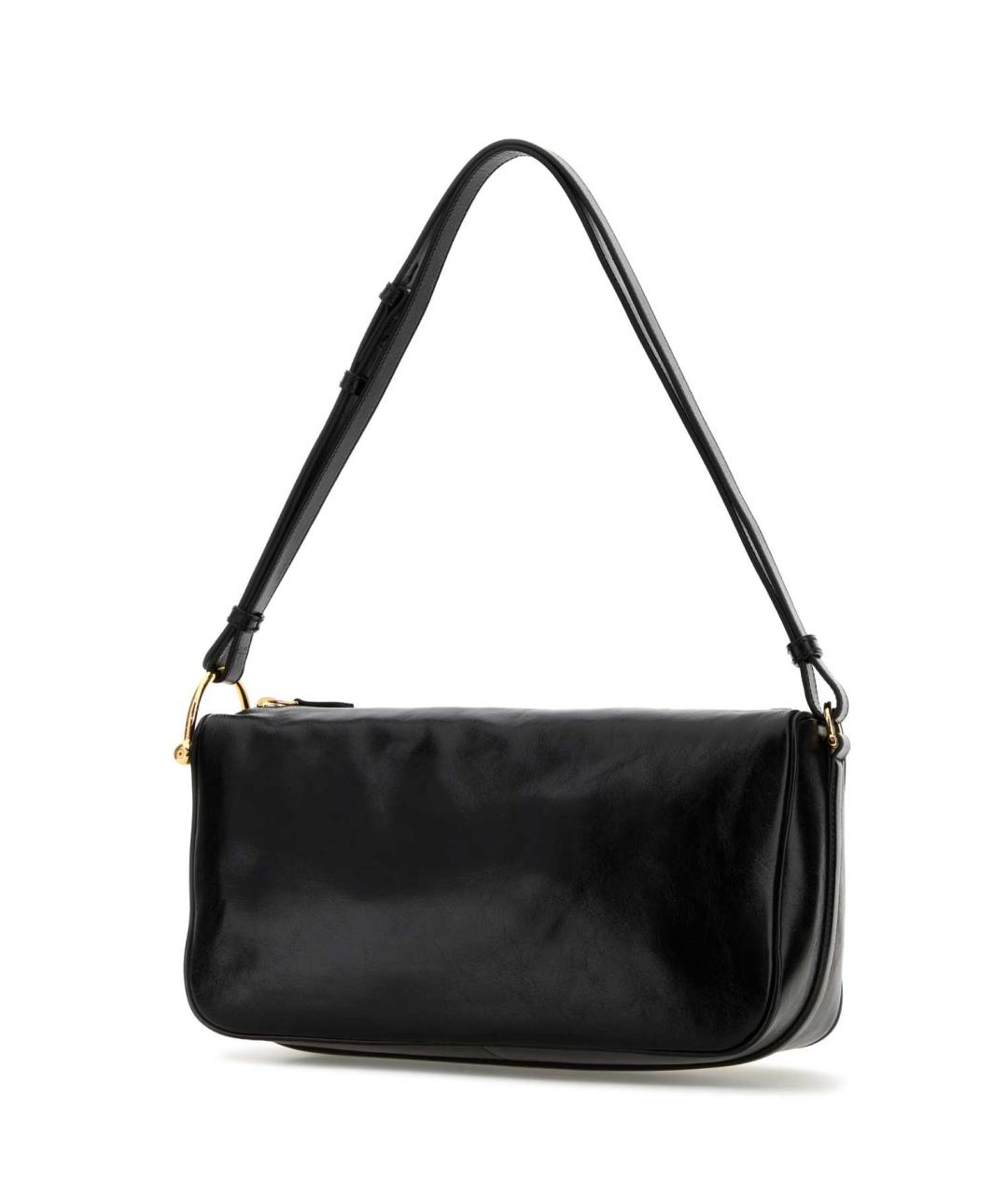 GUCCI Черная кожаная сумка через плечо, фото 2