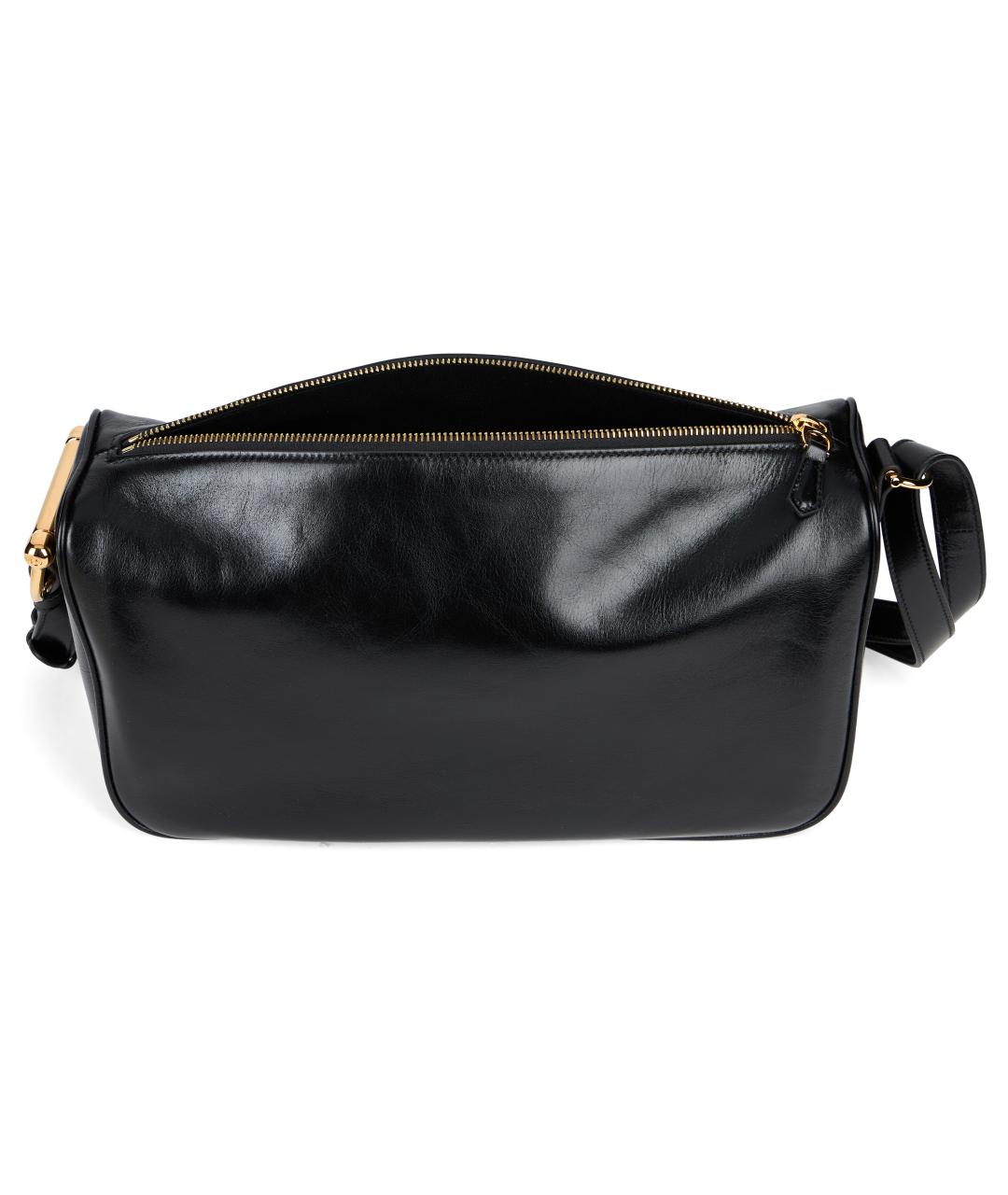 GUCCI Черная кожаная сумка через плечо, фото 5