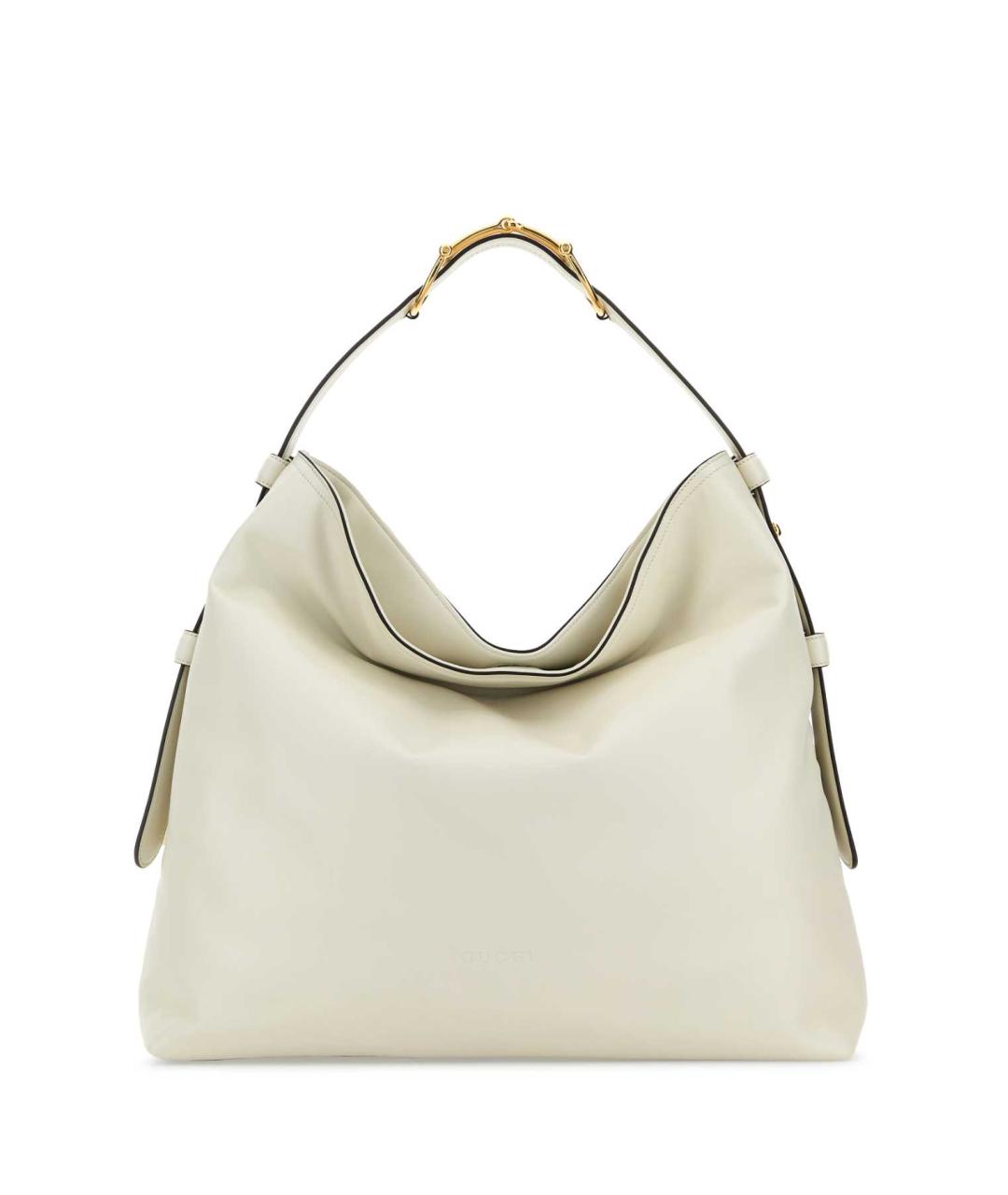 GUCCI Белая кожаная сумка тоут, фото 1