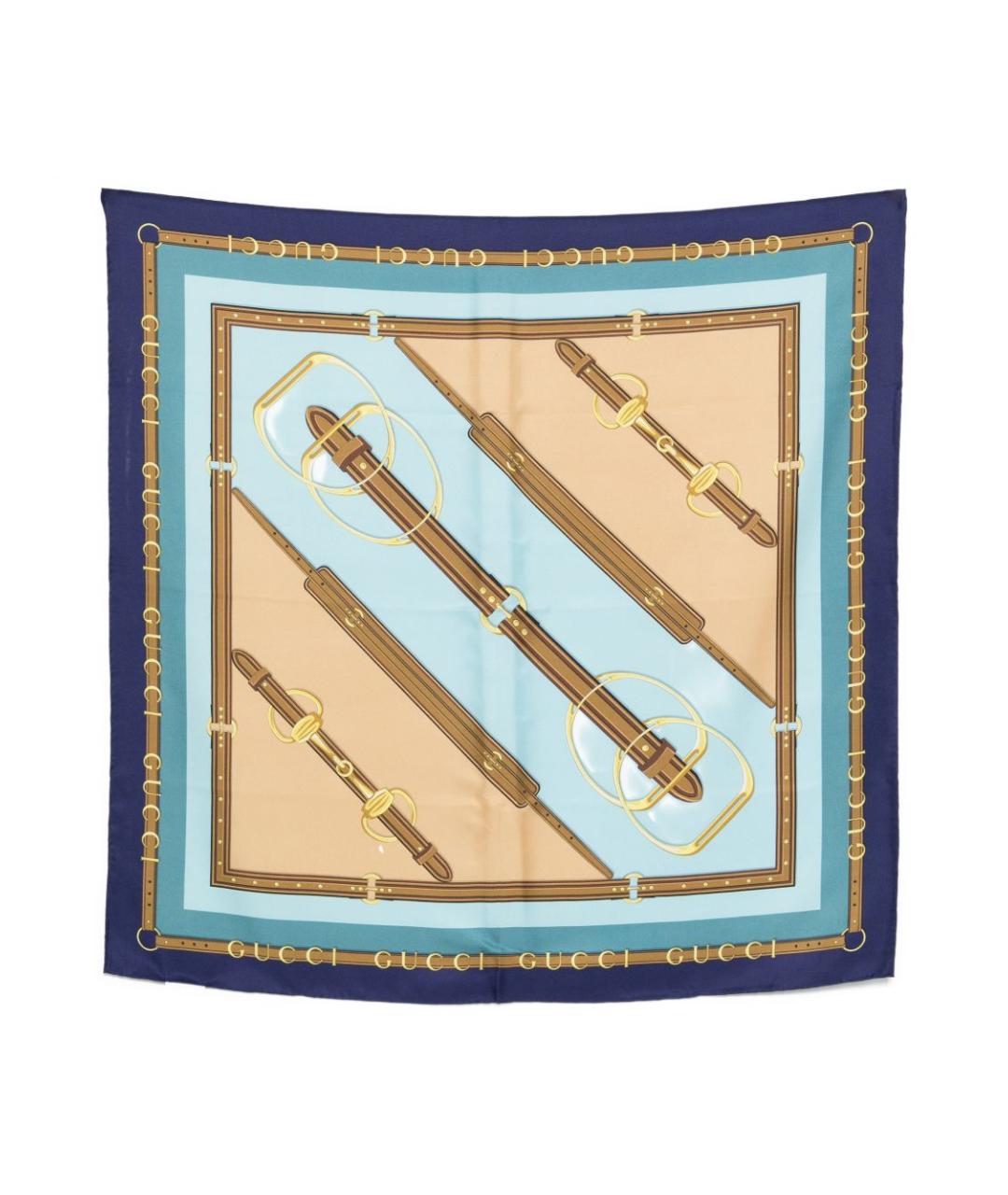 GUCCI Мульти шелковый шарф, фото 1