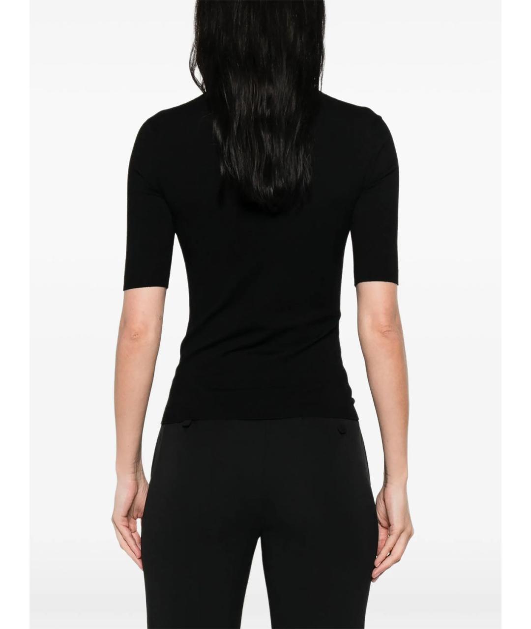 MAX MARA Черная вискозная футболка, фото 5
