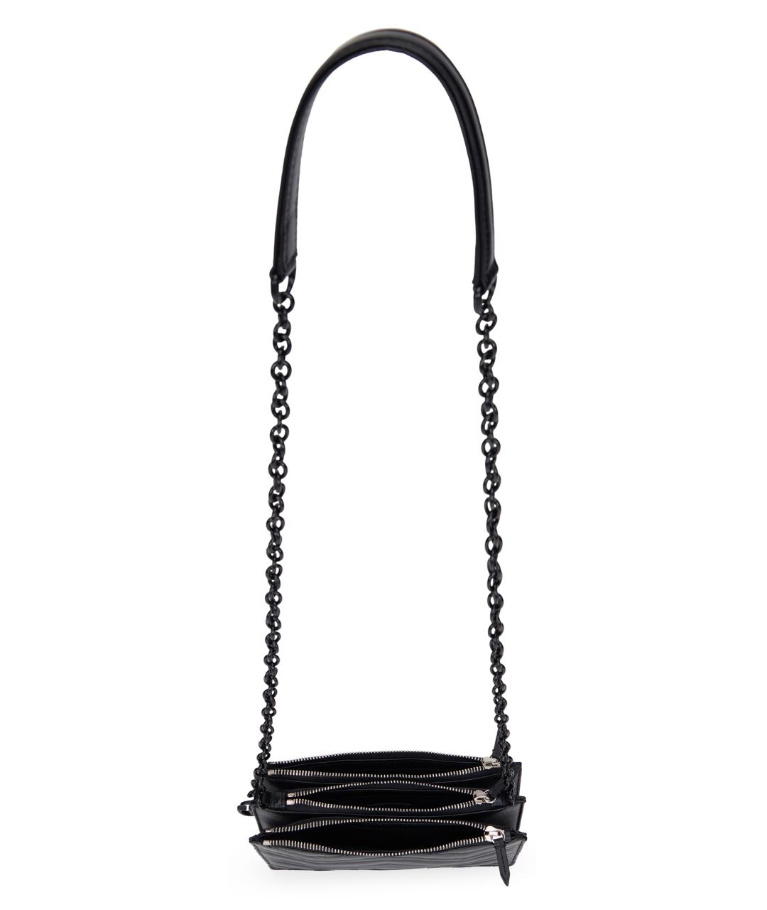 GUCCI Черная кожаная сумка через плечо, фото 4