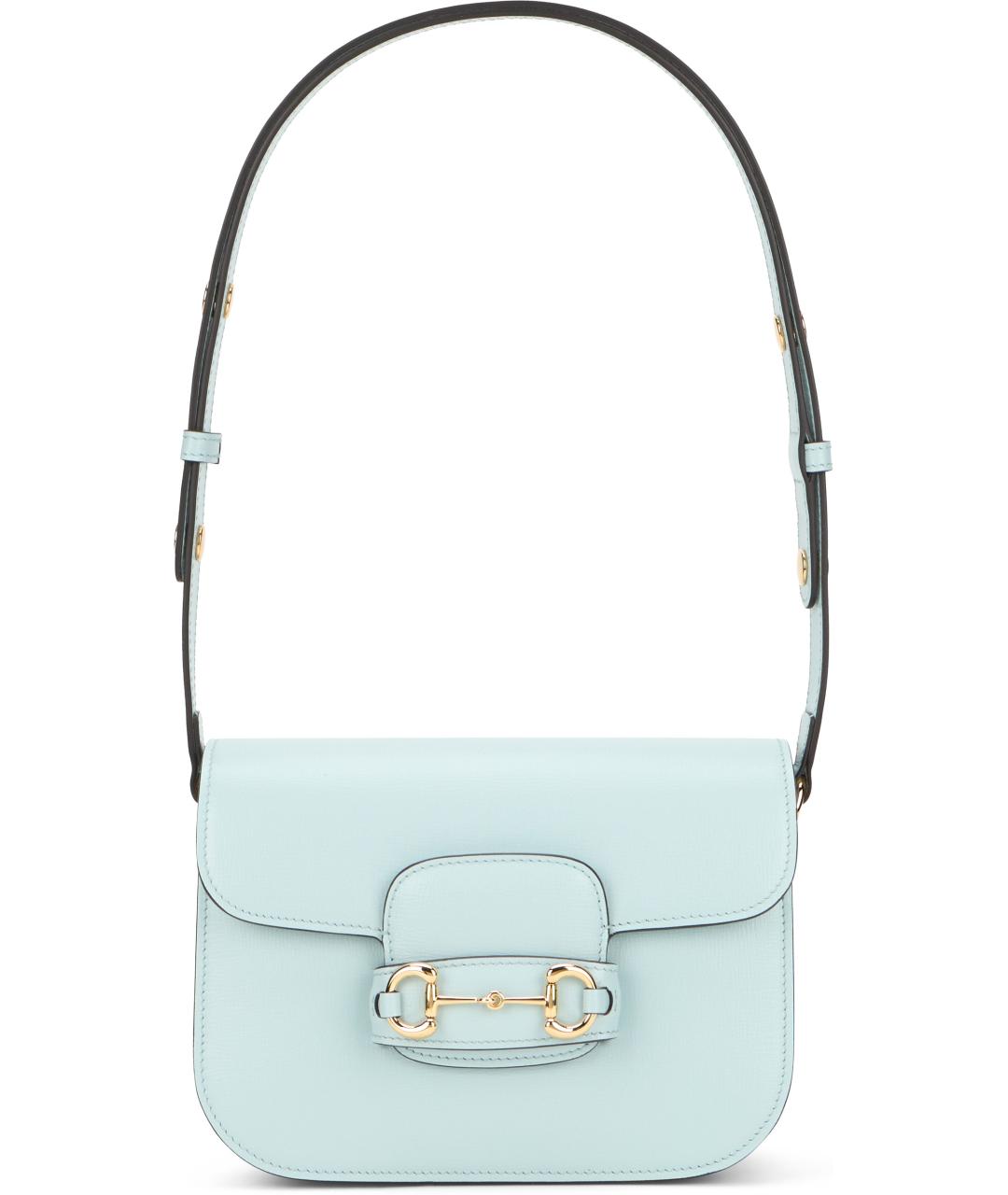 GUCCI Голубая кожаная сумка через плечо, фото 2