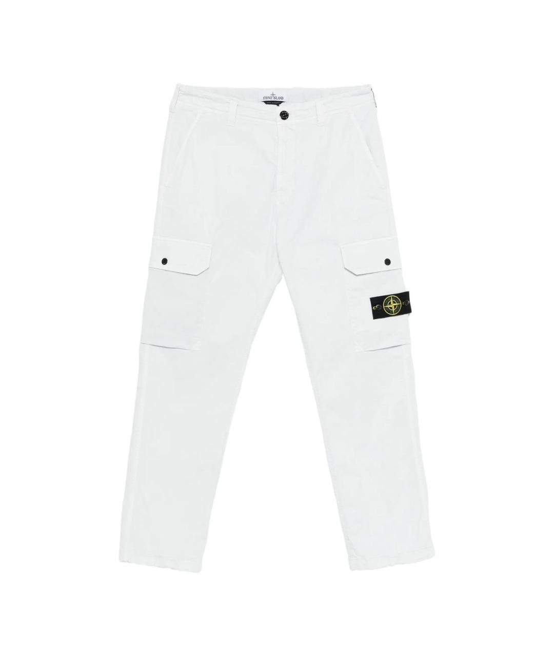 STONE ISLAND Голубые хлопковые повседневные брюки, фото 1