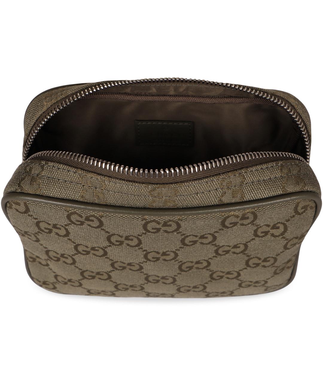 GUCCI Зеленая синтетическая сумка на плечо, фото 5