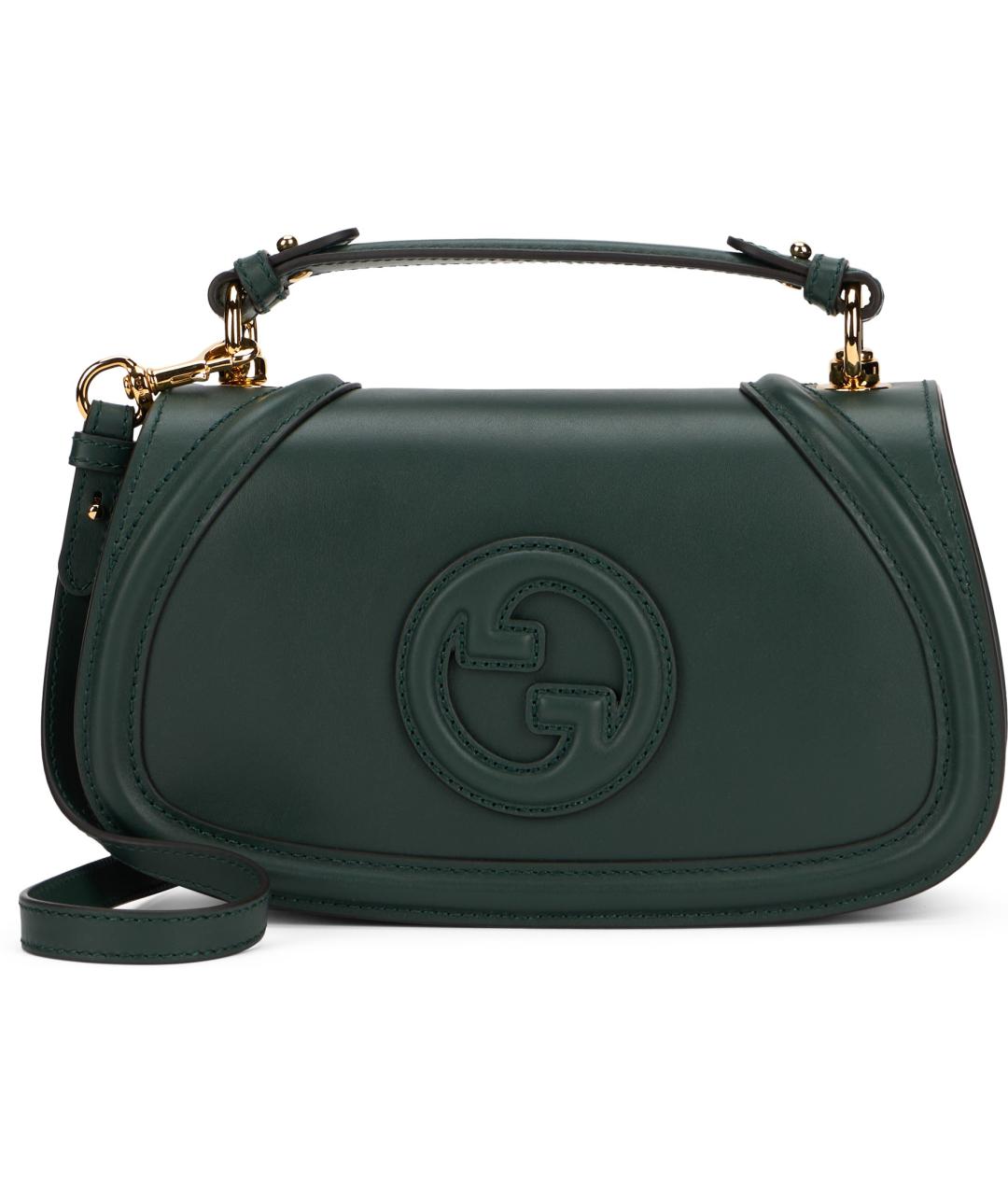GUCCI Зеленая кожаная сумка через плечо, фото 2