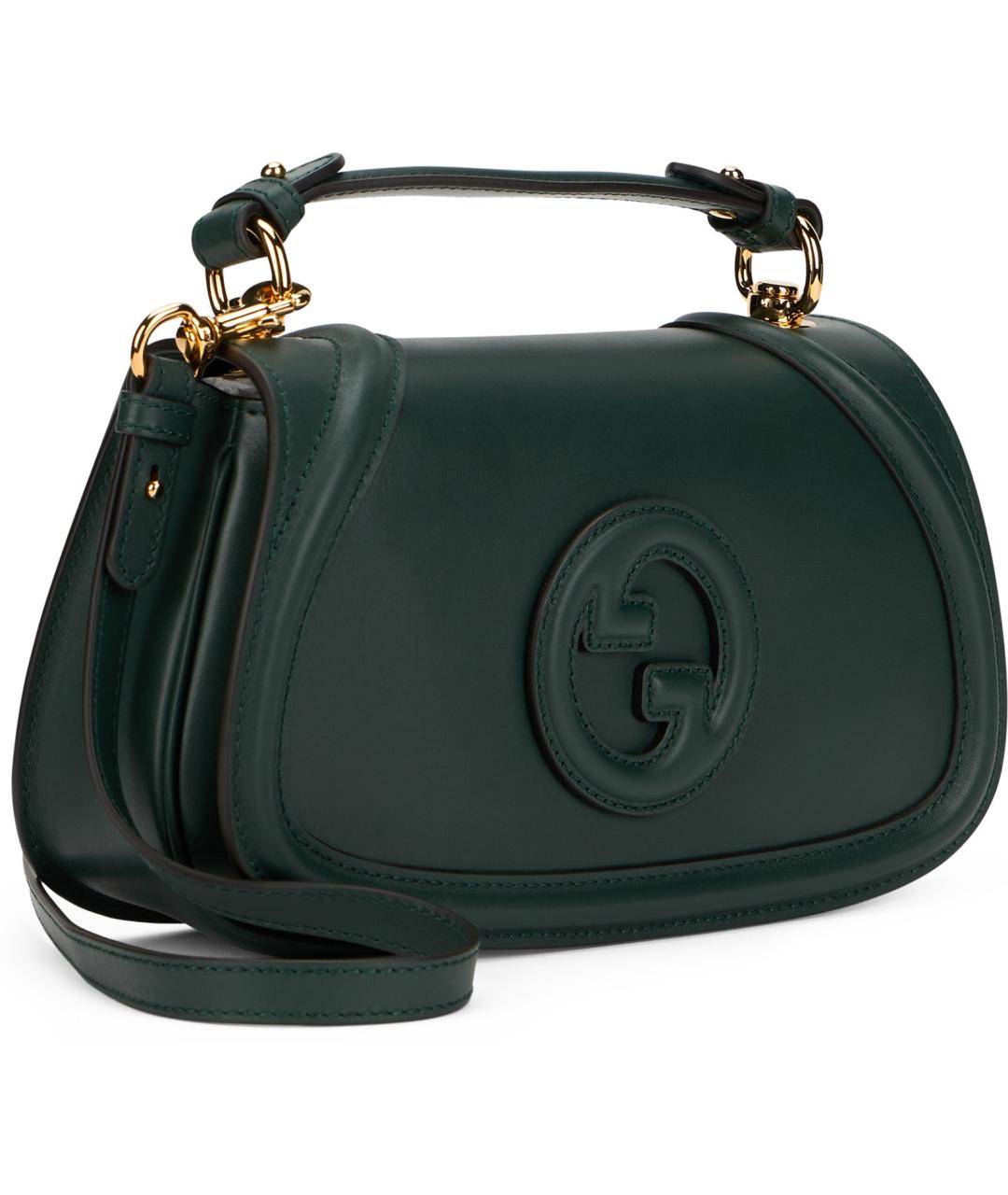 GUCCI Зеленая кожаная сумка через плечо, фото 3