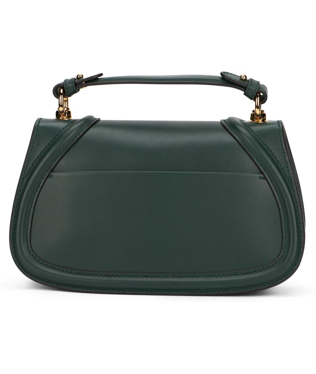 GUCCI Зеленая кожаная сумка через плечо, фото 4