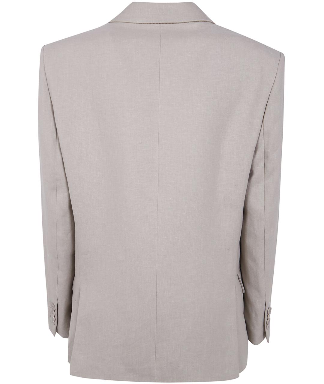 MAGDA BUTRYM Бежевый льняной жакет/пиджак, фото 2