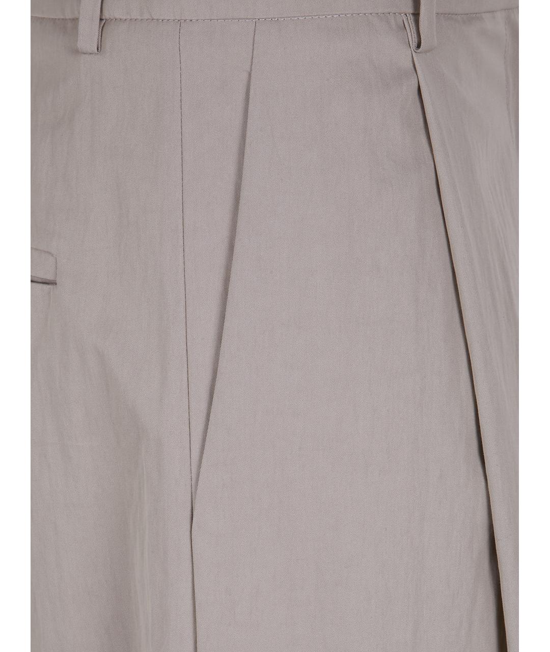 MAGDA BUTRYM Бежевые хлопковые прямые брюки, фото 3