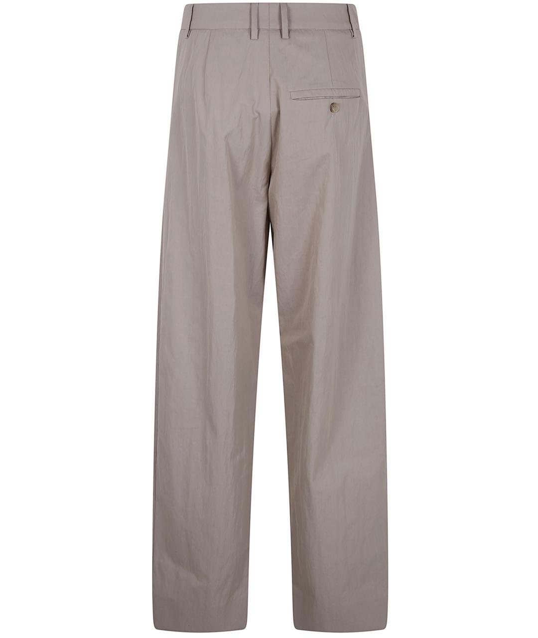 MAGDA BUTRYM Бежевые хлопковые прямые брюки, фото 2