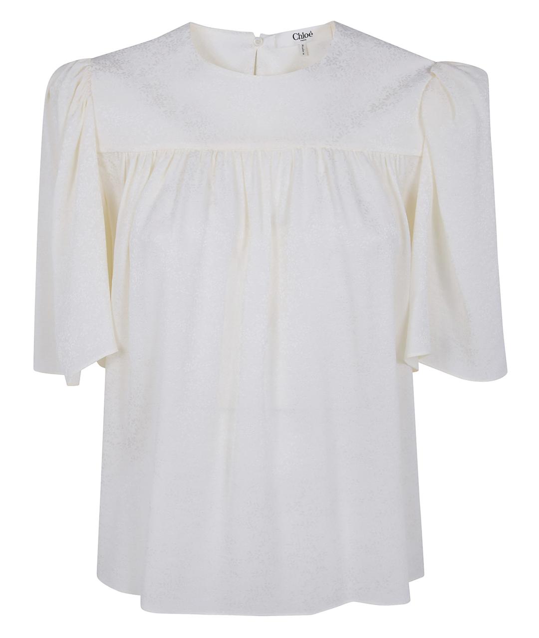 CHLOE Белая шелковая рубашка, фото 1