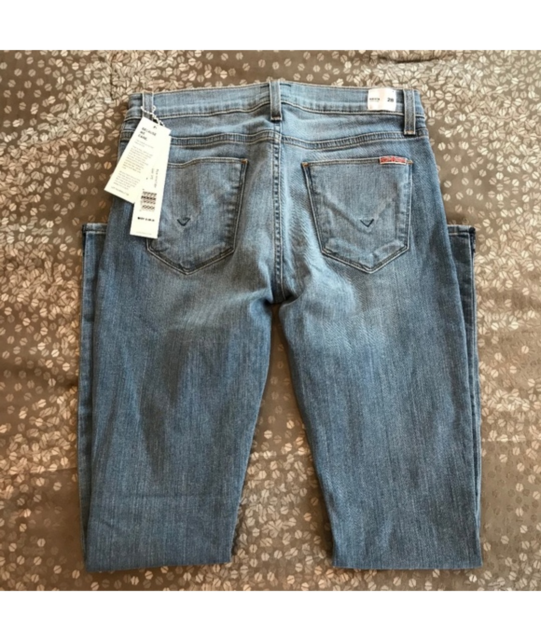 HUDSON Синие хлопко-эластановые джинсы слим, фото 6