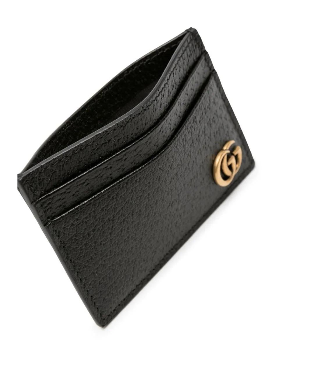 GUCCI Черный кожаный кардхолдер, фото 3