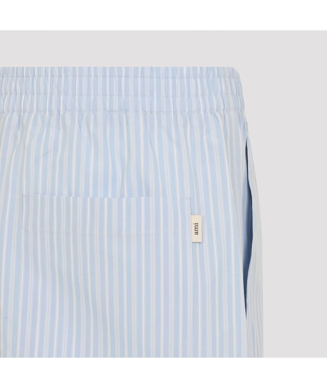 Ami Paris Голубые хлопковые шорты, фото 3