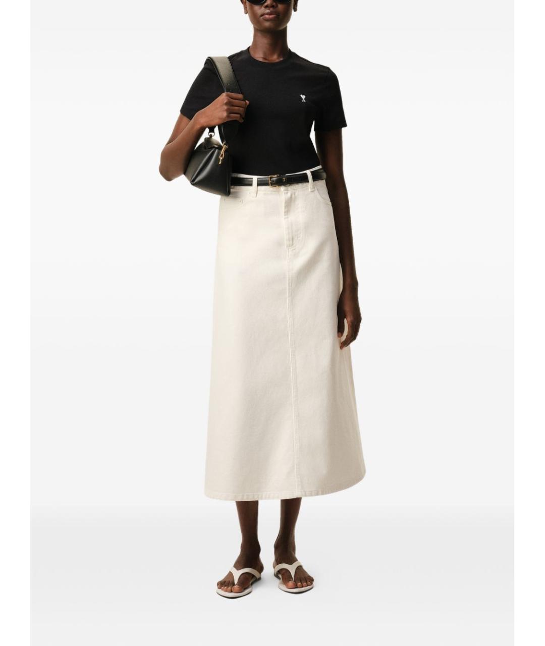 Ami Paris Черная хлопковая футболка, фото 3