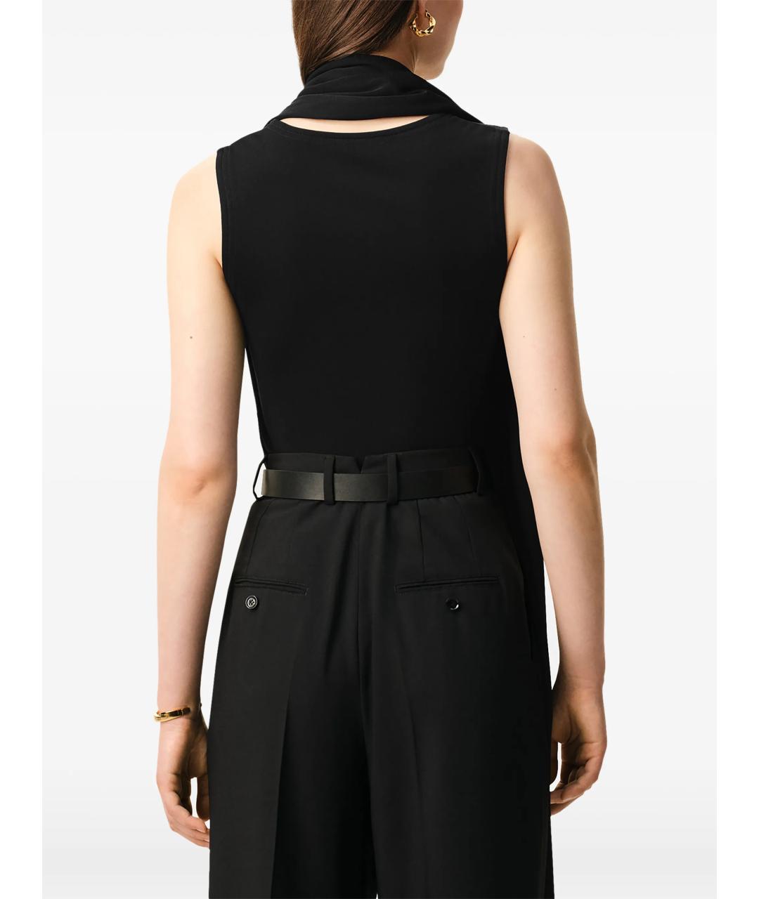 Ami Paris Черная вискозная блузы, фото 5