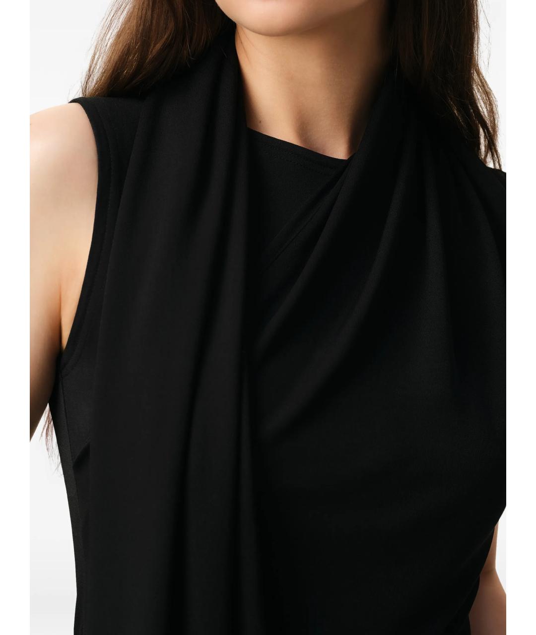 Ami Paris Черная вискозная блузы, фото 4