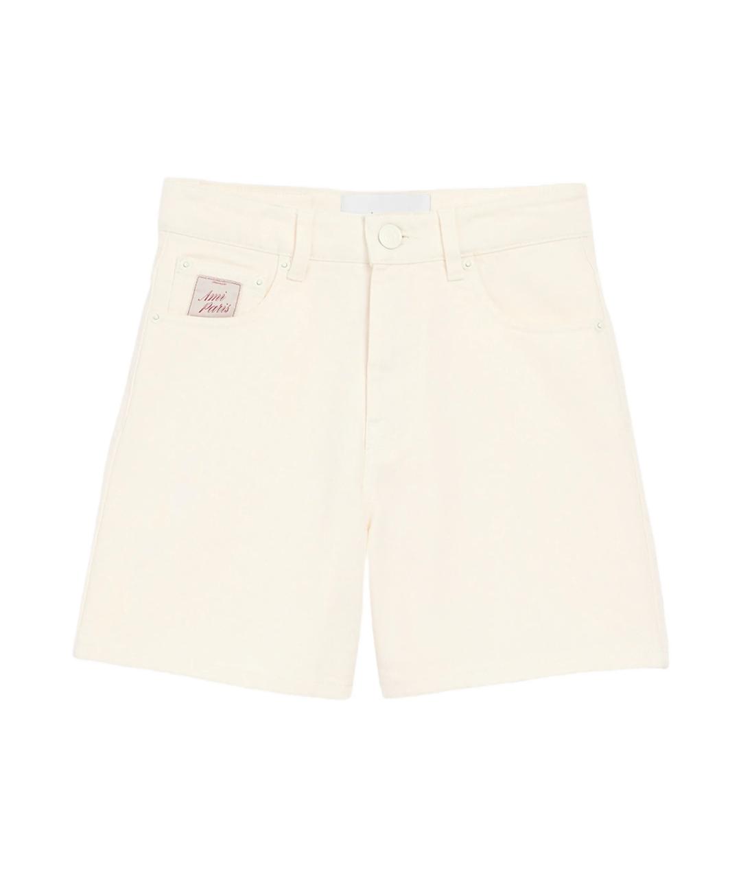 Ami Paris Бежевые хлопковые шорты, фото 1