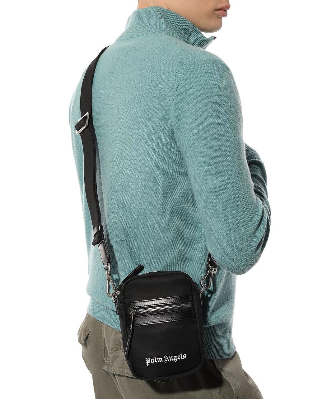 PALM ANGELS Черная сумка на плечо, фото 3