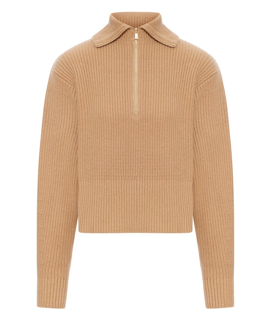 MAX MARA Бежевый кашемировый джемпер / свитер, фото 1